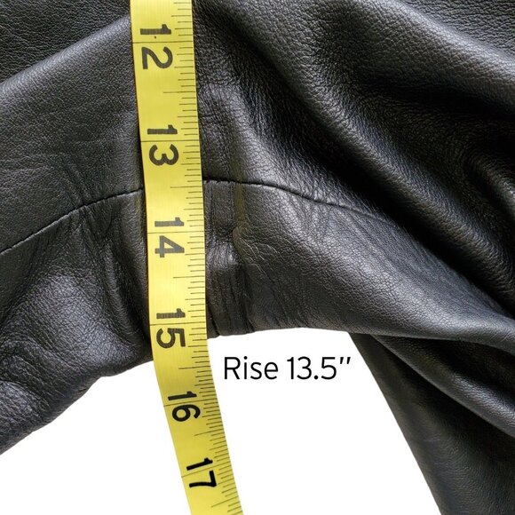 Cuirs Fourrures Genuine Leather Shorts Black Made in France Size 42 - Picture 13 of 16